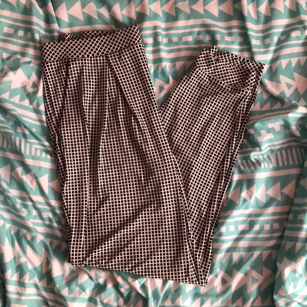 Checkered dress pants